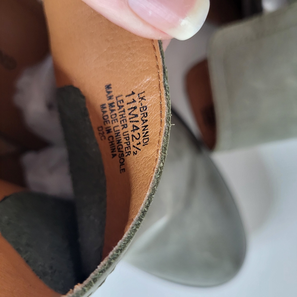Lucky Brand Grey Leather Ankle Booties - Picture 6 of 6
